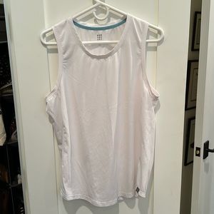 Title Nine Vibe Tank Top, sleeveless,white XL